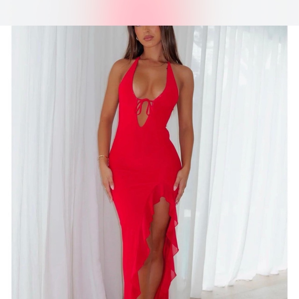 SOLD White Fox Boutique Red Day by Day Dress
